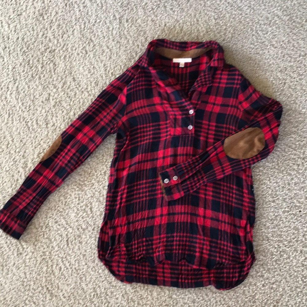Plaid, flannel long sleeved shirt
